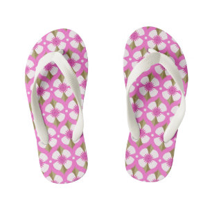 Roze boterbloem kinder teenslippers