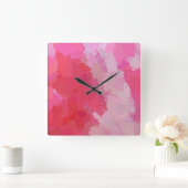 roze botervliegen vierkante klok (Huis)