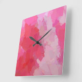 roze botervliegen vierkante klok (Hoek)