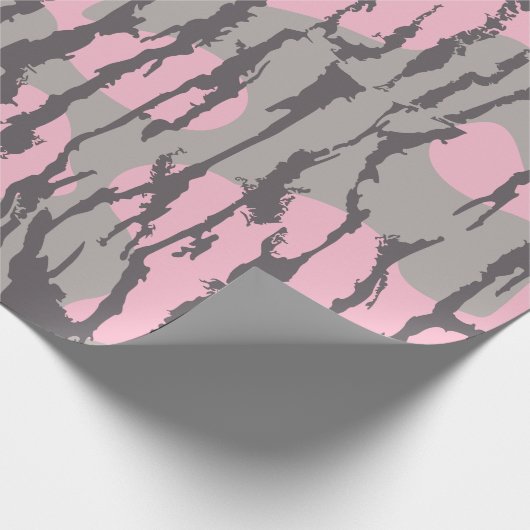Roze Bottomland Camo Meisjes Bottomland Camo Pink Cadeaupapier (Hoek)