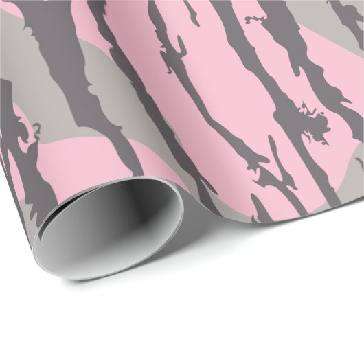 Roze Bottomland Camo Meisjes Bottomland Camo Pink Cadeaupapier (Rol Hoek)