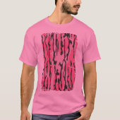 Roze Bottomland Camo Pattern T-shirt (Voorkant)