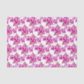 Roze bougainvillea botanische waterverf tissuepapier (Voorkant)