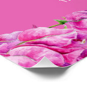 Roze bougainvillea bruiloft orde van de gebeurteni perfect poster (Hoek)