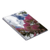 Roze bougainvillea notitieboek (Rechterzijde)