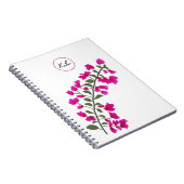 Roze Bougainvillea Persoonlijk Foto Notitieboek (Rechterzijde)
