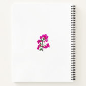 Roze Bougainvillea Persoonlijke Spiral Notebook Notitieboek (Achterkant)