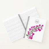 Roze Bougainvillea Persoonlijke Spiral Notebook Notitieboek (Binnen)