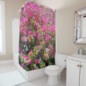 Roze Bougainvillea Struik Print Shower Curtain Douchegordijn (In situ)