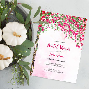 Roze Bougainvillea Tropisch Bos Bruidsdouche Kaart