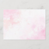 Roze Bougainvillea Tropisch Bos Bruidsmeisje Kaart (Achterkant)