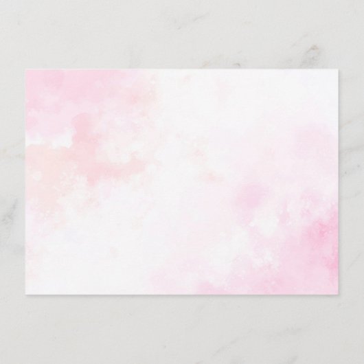 Roze Bougainvillea Tropisch Bos Bruidsmeisje Kaart (Achterkant)