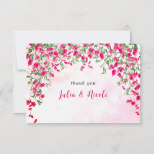 Roze Bougainvillea Tropisch Bos Bruiloft Shower