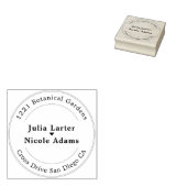 Roze Bougainvillea Tropisch Bos Bruiloft Shower Rubberstempel (Gestempeld)