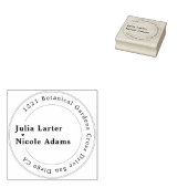 Roze Bougainvillea Tropisch Bos Bruiloft Shower Rubberstempel (Gestempeld)