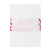 Roze Bougainvillea Tropisch Bos Bruiloft Shower Uitnodigingen Wikkel (Achterkant Voorbeeld)