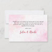 Roze Bougainvillea Tropisch Bos Trouwdouche (Achterkant)