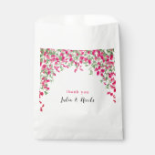Roze Bougainvillea Tropisch Bos Trouwdouche Bedankzakje (Voorkant)