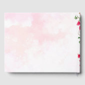 Roze Bougainvillea Tropisch Bos Trouwdouche Gastenboek (Achterkant)