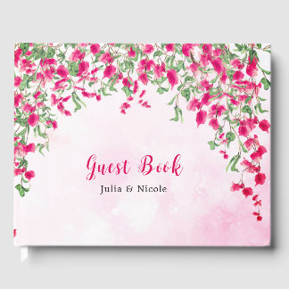 Roze Bougainvillea Tropisch Bos Trouwdouche Gastenboek