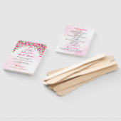 Roze Bougainvillea Tropisch Bos Trouwdouche Handwaaier (Niet-gemonteerd)