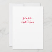 Roze Bougainvillea Tropisch Bos Trouwdouche Kaart (Achterkant)