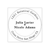 Roze Bougainvillea Tropisch Bos Trouwdouche Rubberstempel (Afrduk)