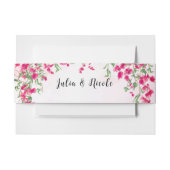 Roze Bougainvillea Tropisch Bos Trouwdouche Uitnodigingen Wikkel (Voorkant Voorbeeld)