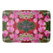 Roze Bougainvillebloem Badmat (Voorkant)