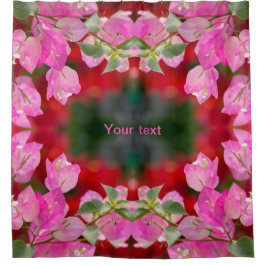 Roze Bougainvillebloem Douchegordijn