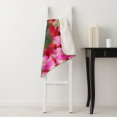 Roze Bougainvillebloem Sherpa Deken (In situ)