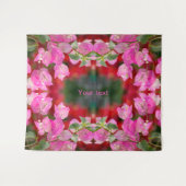 Roze Bougainvillebloem Wandkleed (Voorkant (horizontaal))