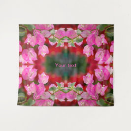 Roze Bougainvillebloem Wandkleed