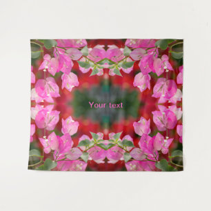 Roze Bougainvillebloem Wandkleed