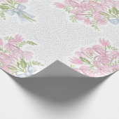  Roze Bouquet Cadeaupapier (Hoek)