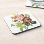 Roze  Bouquet Drankjes Onderzetter (Linkerzijde)