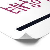 Roze Bouquet en Butterflies genieten van het momen Poster (Hoek)