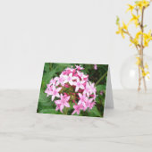Roze bouquet kaart (Gele Bloem)