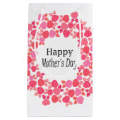 Roze Bouquet moederdag Klein Cadeauzakje (Voorkant)