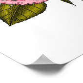 roze bouquet poster (Hoek)