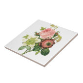 Roze  Bouquet Tegeltje (Zijkant)