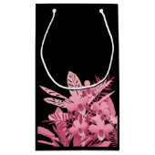 Roze bouquet tropisch klein cadeauzakje (Achterkant)