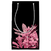 Roze bouquet tropisch klein cadeauzakje (Voorkant)