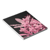 Roze bouquet tropisch notitieblok (Schuin)