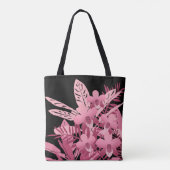 Roze bouquet tropisch tote bag (Achterkant)