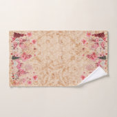 Roze Bourgogne Cream Holiday Village Handdoek (Handdoek)