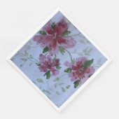 Roze Bourgogne en blauw Servet (Hoek)