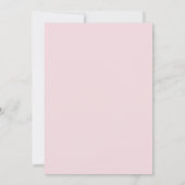 Roze Bourgogne en Blush Flowers Weddenschap Kaart (Achterkant)