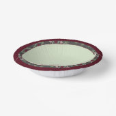 Roze Bourgogne en Grijs Papieren Kommen (Gebogen)