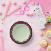 Roze Bourgogne en Grijs Papieren Kommen (Feest)